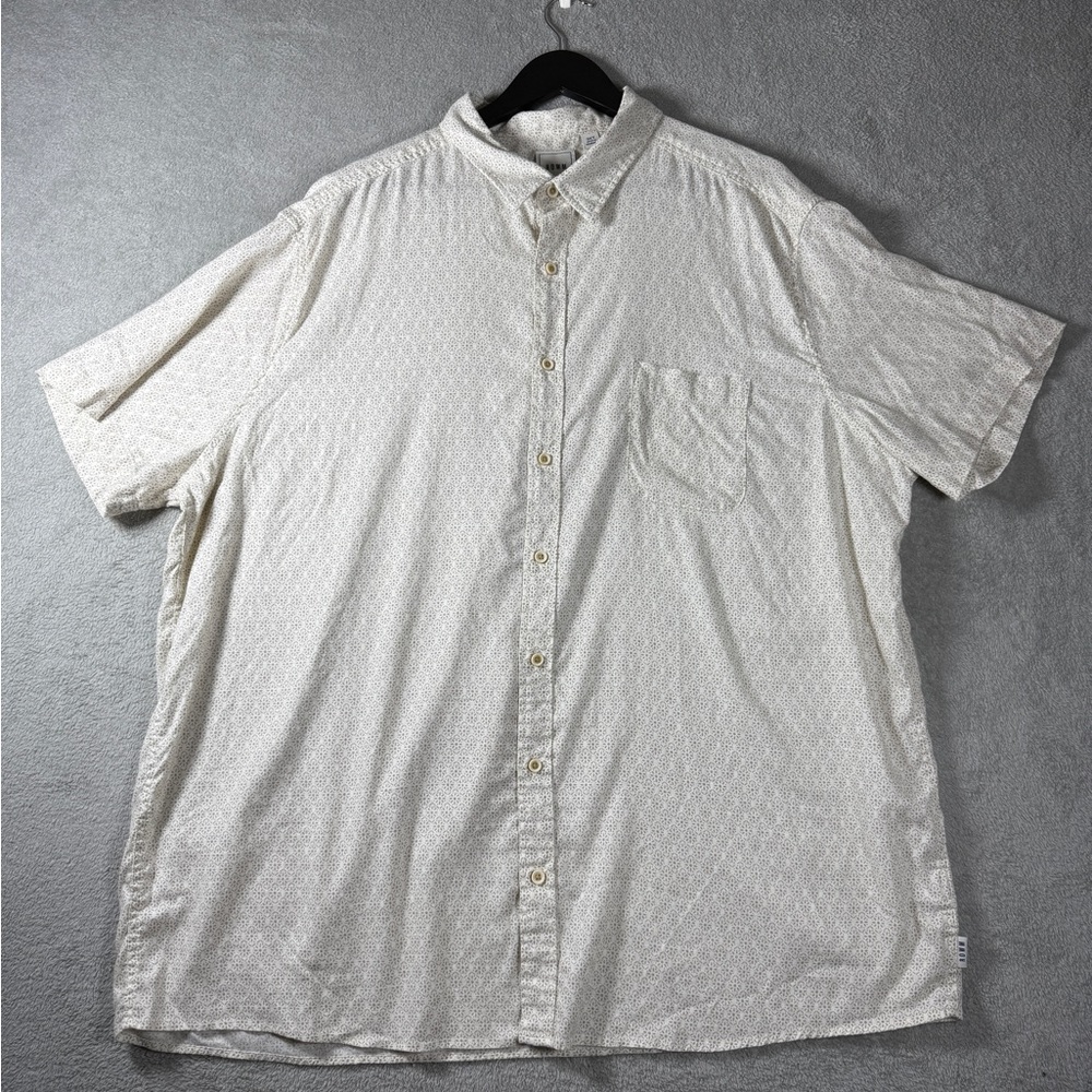 ROWM Men's Short Sleeve Button-Up Shirt Size 3XT